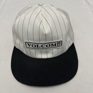Volcom Black and White Striped Cap
